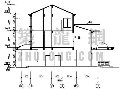 3层别墅建筑设计方案设计CAD施工图纸 - 3
