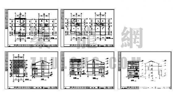 简单的别墅建筑CAD图纸 - 2