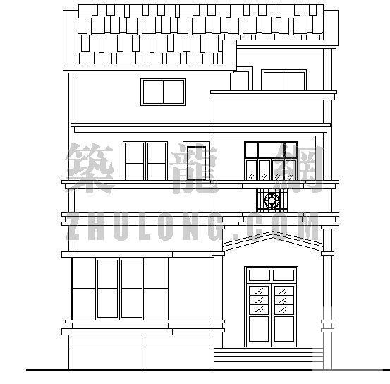 简单的别墅建筑CAD图纸 - 3