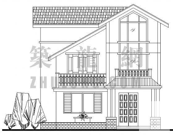 建的3层别墅建筑CAD图纸 - 1