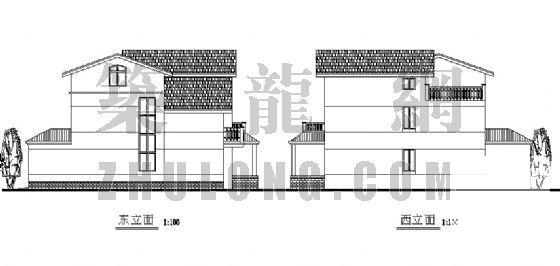 建的3层别墅建筑CAD图纸 - 2