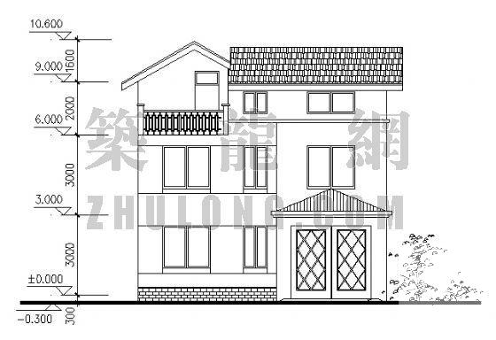 建的3层别墅建筑CAD图纸 - 4