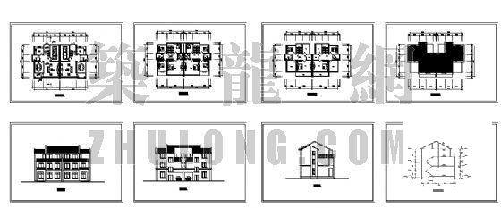 精美小康农居建筑CAD图纸 - 4