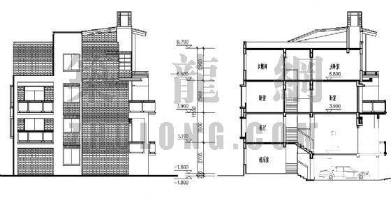 城镇居民新型住宅建筑CAD图纸 - 1
