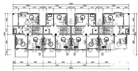 城镇居民新型住宅建筑CAD图纸 - 4