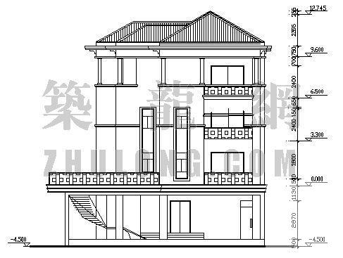 多层别墅CAD施工图纸 - 2