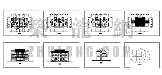 小康农居建筑设计CAD图纸 - 2