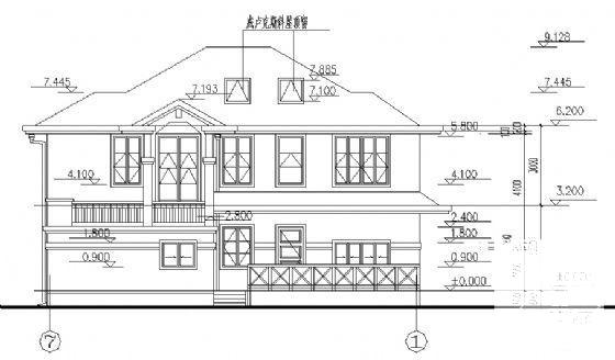 精美2层别墅建筑CAD施工图纸 - 2