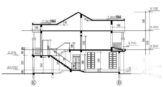 精美2层别墅建筑CAD施工图纸 - 3