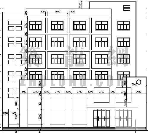框架结构多层综合楼建筑CAD施工图纸 - 1
