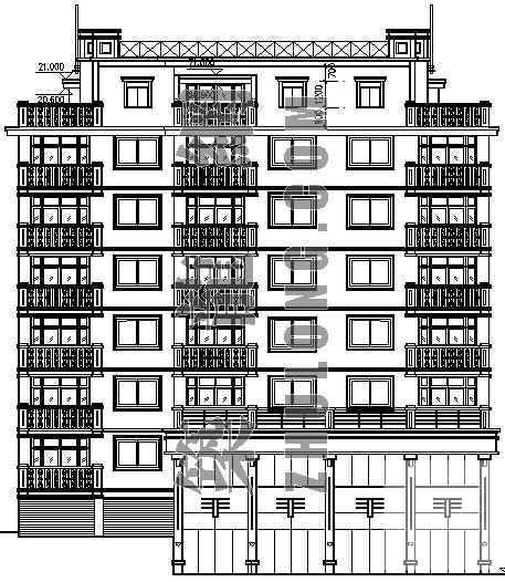 住宅楼建筑CAD图纸 - 3