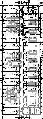 学生公寓D栋建筑CAD施工图纸 - 3