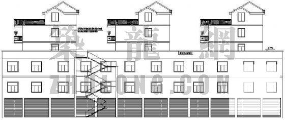 彭泽商住楼建筑CAD施工图纸 - 1