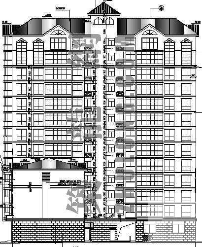 精美12层商住楼CAD施工图纸 - 1