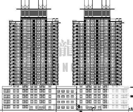 精美商住楼建筑CAD施工图纸 - 4