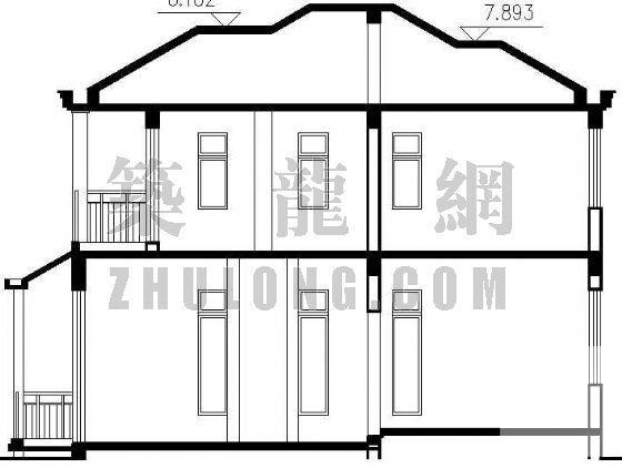 2层独立别墅建筑CAD施工图纸 - 3