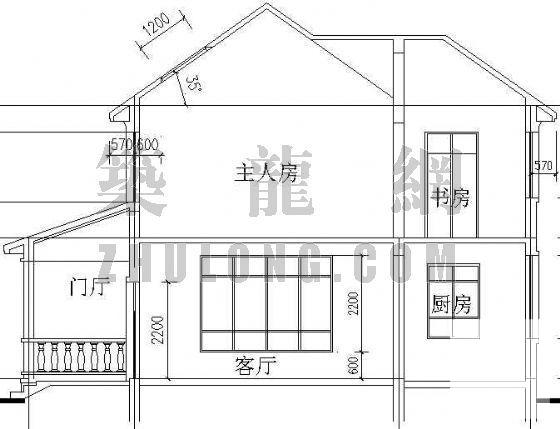 高档2层别墅建筑CAD施工图纸 - 1