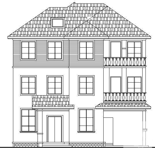 高档2层别墅建筑CAD施工图纸 - 3