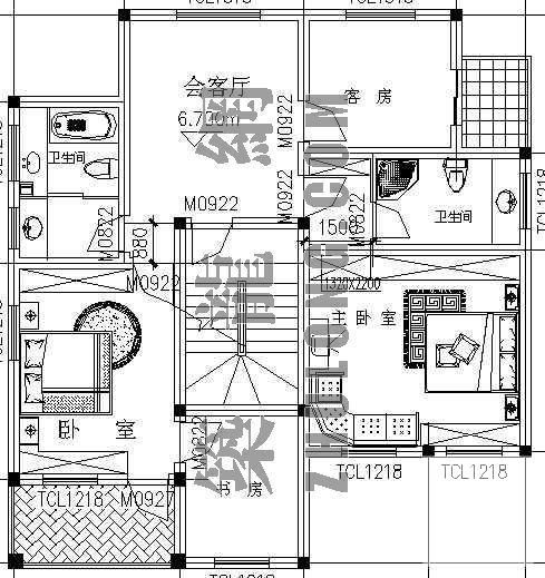 高档2层别墅建筑CAD施工图纸 - 4