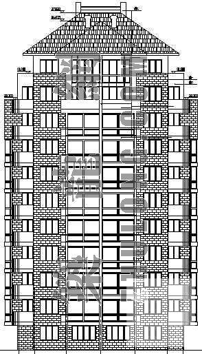 小型住宅楼建筑CAD施工图纸 - 3