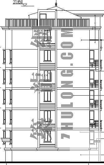 小区住宅楼建筑CAD施工图纸 - 2