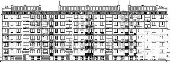 小区住宅楼建筑CAD施工图纸 - 1