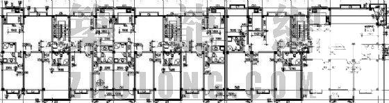 单位宿舍公寓楼建筑CAD施工图纸 - 3