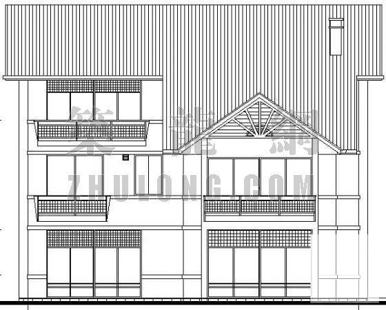 详细别墅建筑CAD图纸 - 3