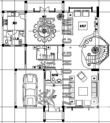 精美别墅建筑CAD图纸 - 3