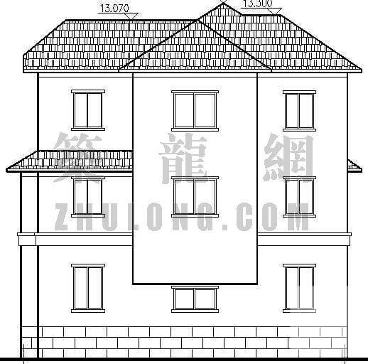 小型私人别墅建筑CAD图纸 - 2