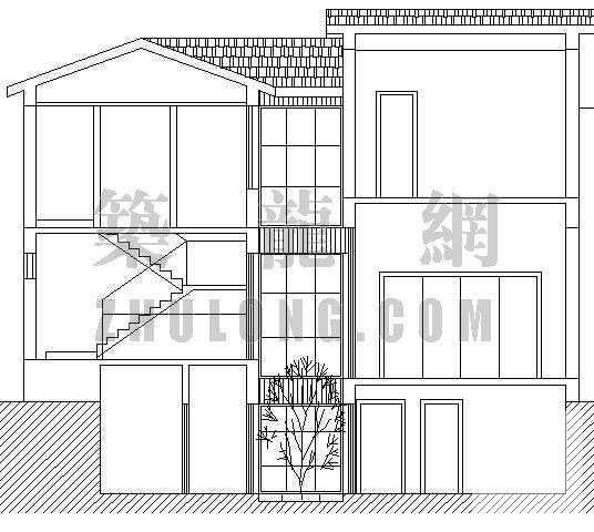 比较精美的2层别墅建筑CAD图纸 - 1