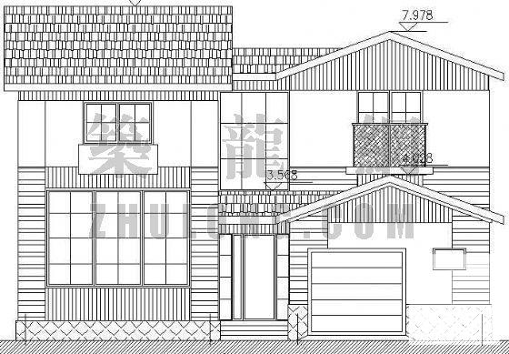 比较精美的2层别墅建筑CAD图纸 - 3