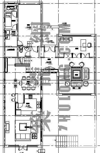 比较精美的2层别墅建筑CAD图纸 - 4