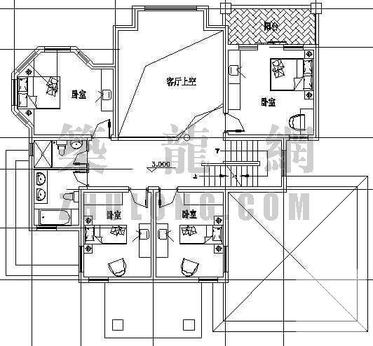 精致别墅建筑CAD图纸 - 1