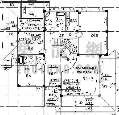 3层别墅建筑CAD施工图纸 - 1