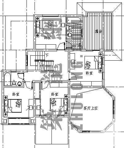 精致别墅建筑CAD图纸 - 3