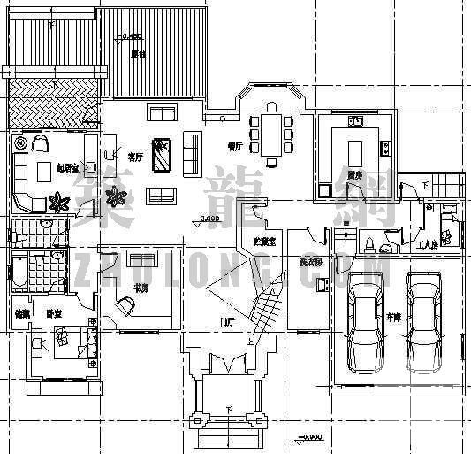 精致别墅建筑CAD图纸 - 4