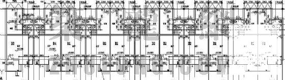 连排别墅建筑CAD施工图纸 - 2