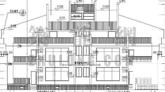 联体别墅建筑CAD施工图纸 - 3