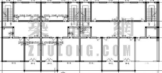 联体别墅建筑CAD图纸 - 2