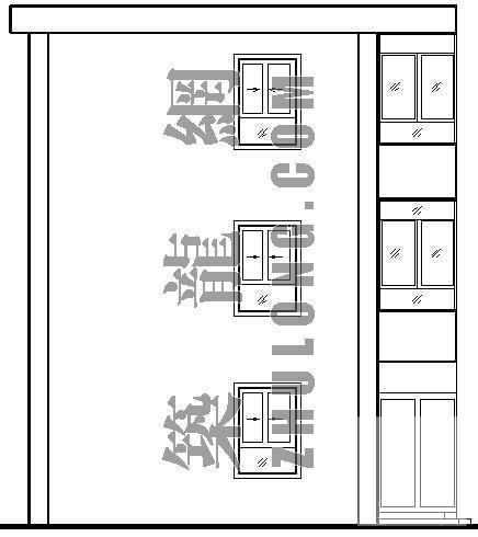 公司职工宿舍建筑CAD图纸 - 2