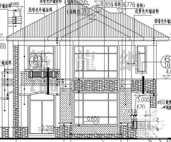 高档2层别墅建筑CAD施工图纸 - 1
