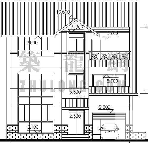 时尚别墅建筑CAD图纸 - 2