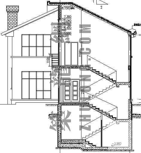 别墅区建筑CAD图纸 - 1