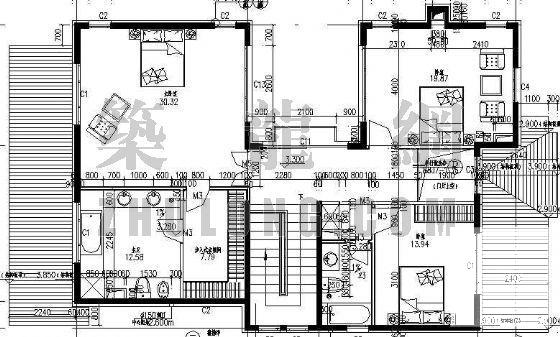 别墅区建筑CAD图纸 - 3