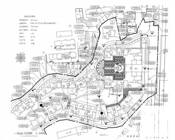 小高层居住区规划建筑总CAD图纸（初设CAD图纸） - 1