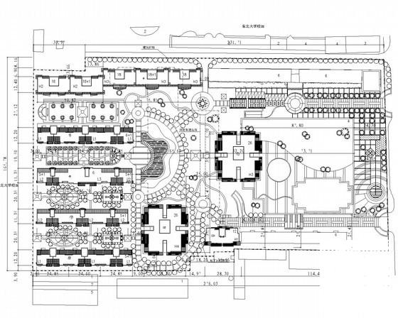 居住区规划建筑总CAD图纸（初设CAD图纸） - 1