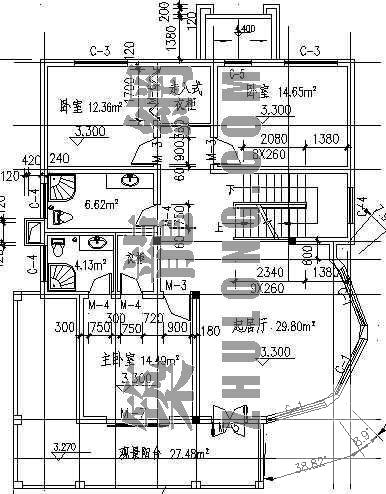 私家别墅建筑CAD施工图纸 - 1