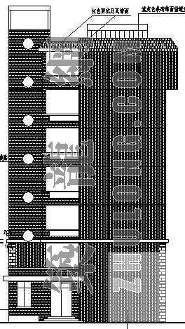 大学生宿舍楼建筑CAD图纸 - 2