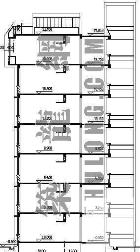 大学生宿舍楼建筑CAD图纸 - 3